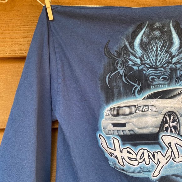 Vintage Y2K 2002 Top Heavy 2 Phast Lincoln Navigator Heavy Duty Long Sleeve T-Sh - Picture 9 of 16